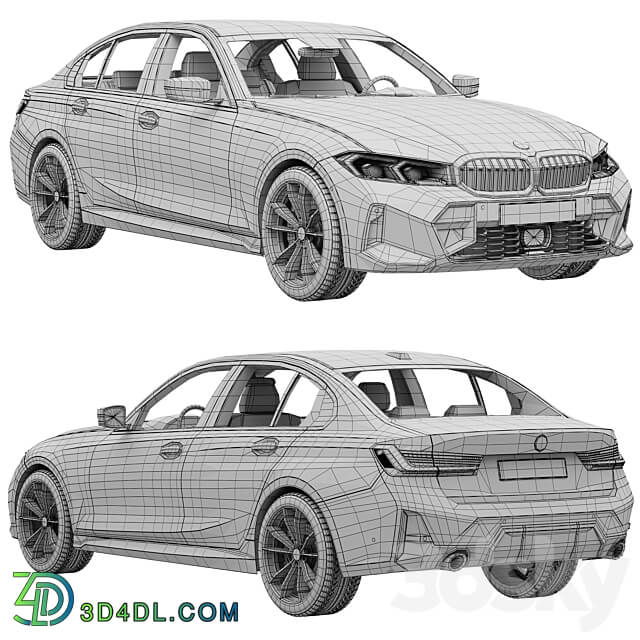 BMW 3er Limousine 2022 3D Models