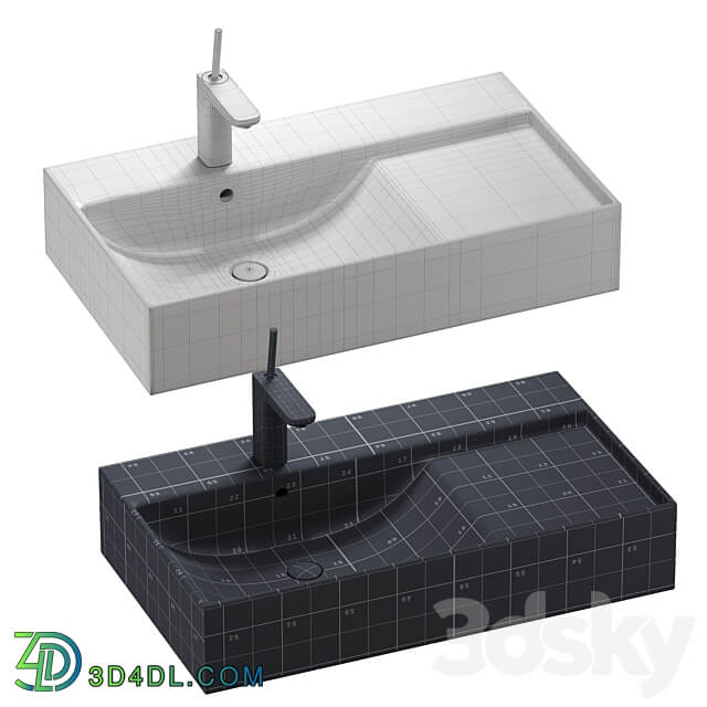 ROCA ONA washbasin set 01 3D Models