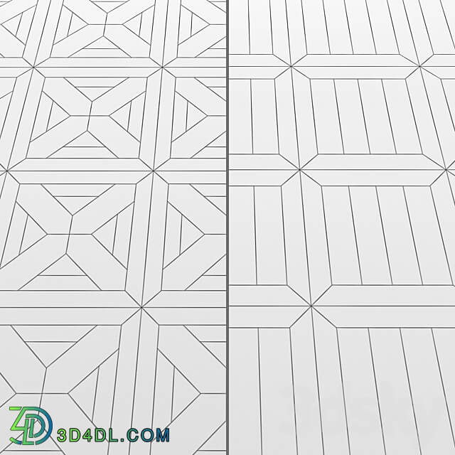 Parquet Laminate 3D Models