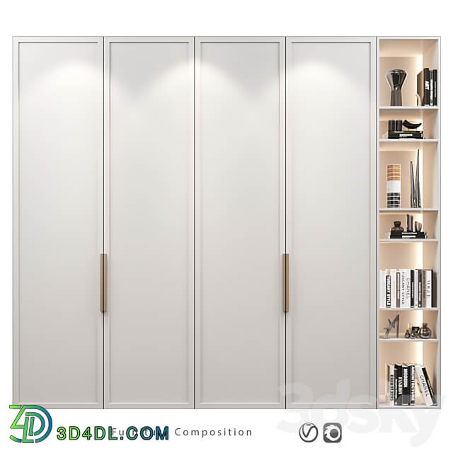 Furniture composition 234 Wardrobe Display cabinets 3D Models