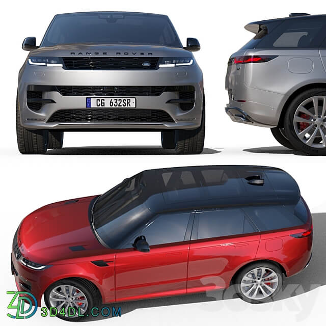 Range Rover Sport hybrid PHEV 2022 3D Models