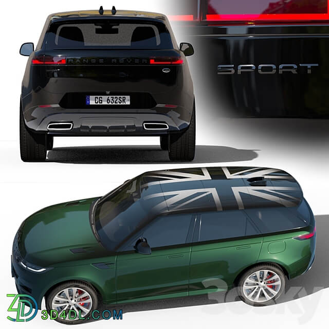 Range Rover Sport hybrid PHEV 2022 3D Models