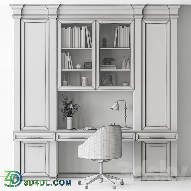 Home Office Set Office Furniture 356 3D Models