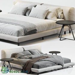 Living Divani Softwall Bed Bed 3D Models 