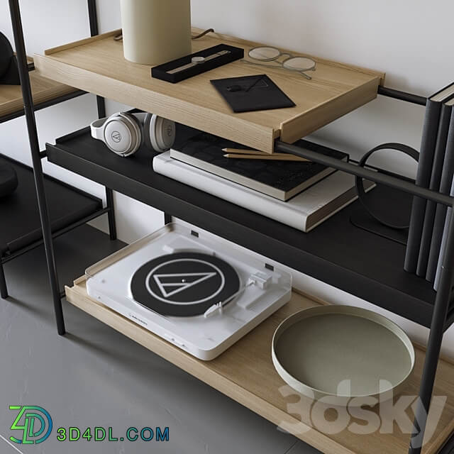 WOUD TRAY SHELF 3D Models