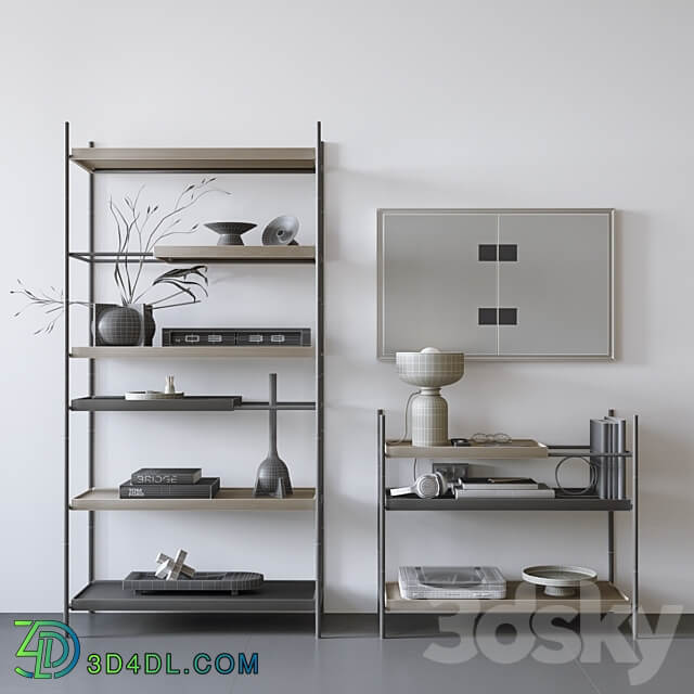 WOUD TRAY SHELF 3D Models