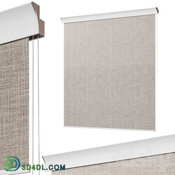 Roller blinds. Set 18 3D Models 