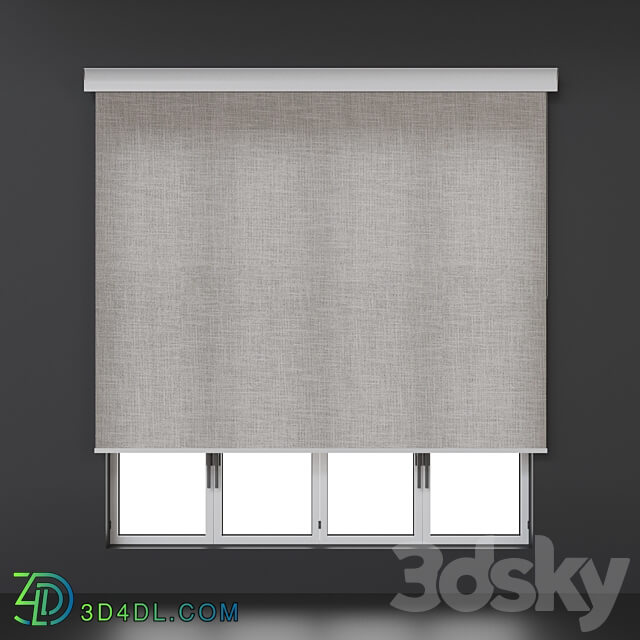 Roller blinds. Set 18 3D Models