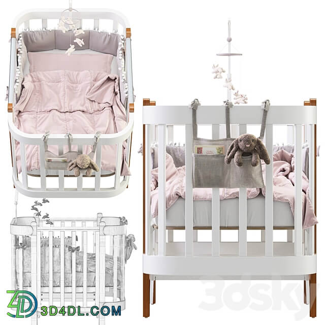 Transforming bed MOMMY LUX happy baby 3D Models