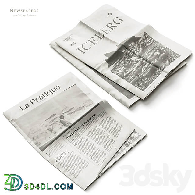 Newspapers 3D Models