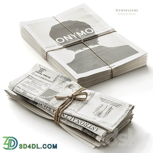 Newspapers 3D Models