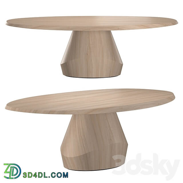 YAB DINING TABLE and MESA TEAK CHAIR Table Chair 3D Models