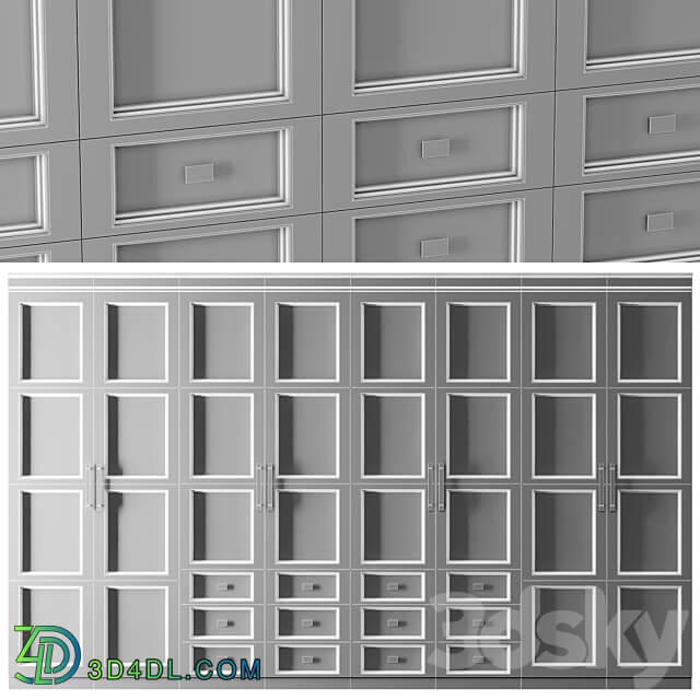 wardrobe 01 Wardrobe Display cabinets 3D Models