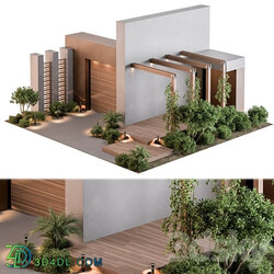 Outdoor Entrance and Fence 12 Other 3D Models 