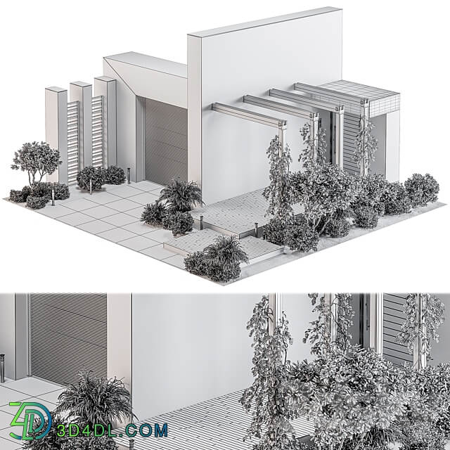 Outdoor Entrance and Fence 12 Other 3D Models