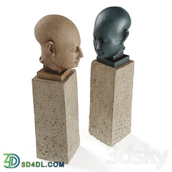 Ancient Egyptian head sculpture 3D Models 