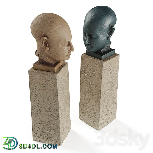 Ancient Egyptian head sculpture 3D Models