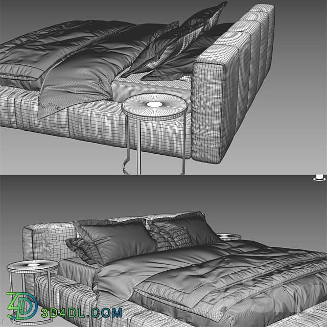 دانلود آبجکت Letto Pixel Box Large Saba italia Bed 3D Models | مرجع ...