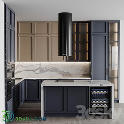 kitchen Neoclassic205 Kitchen 3D Models 