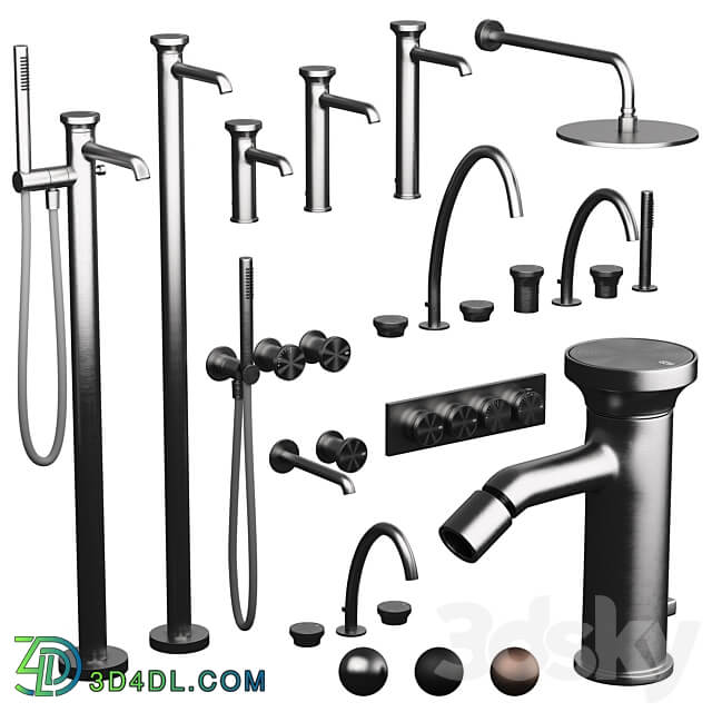 taps Gessi Origini faucet set 3D Models