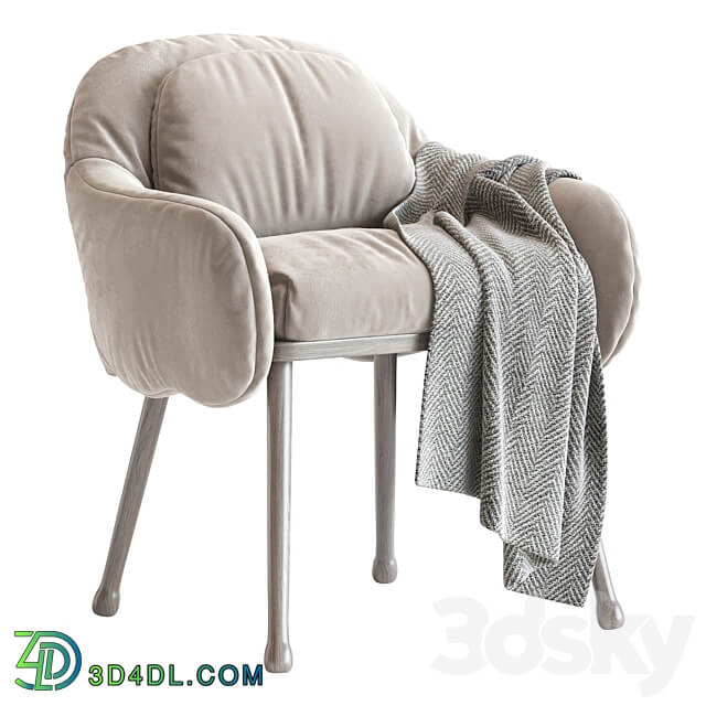 Corolla 270 White Armchair 3D Models