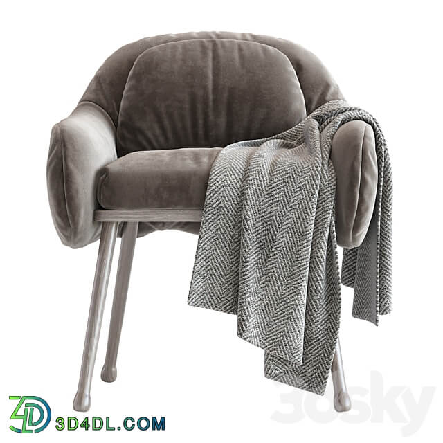 Corolla 270 White Armchair 3D Models