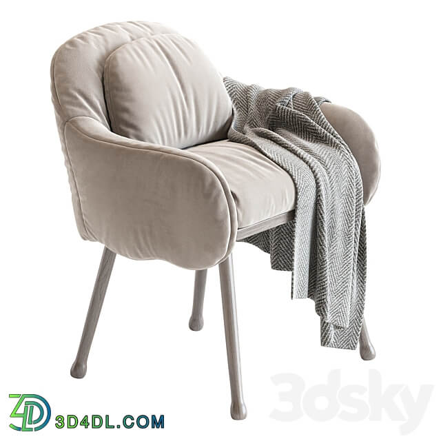 Corolla 270 White Armchair 3D Models