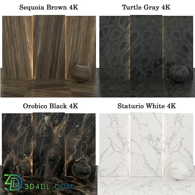 Collection Marble 81 3D Models