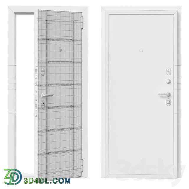 Entrance metal door Bravo 21 3D Models