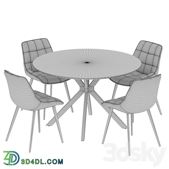 Ralf table Adah chair Table Chair 3D Models