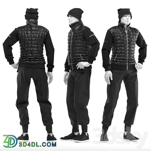 male mannequins with clothes 0.5 3D Models