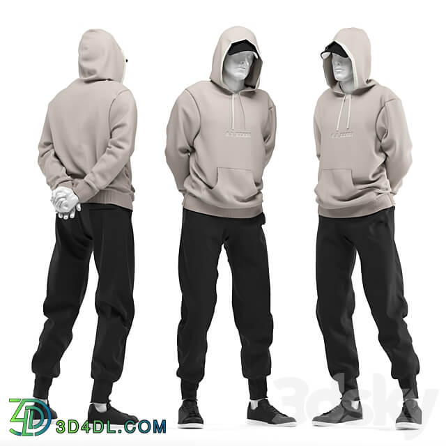 male mannequins with clothes 0.5 3D Models