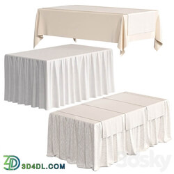 Tablecloth on a rectangular table 