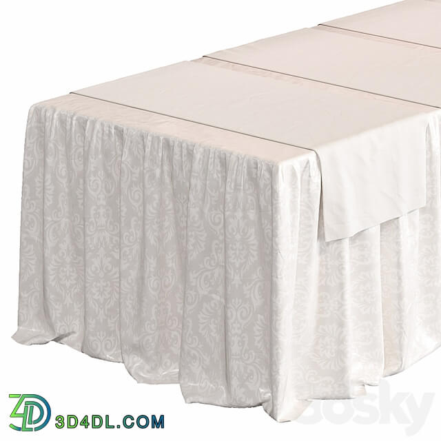 Tablecloth on a rectangular table