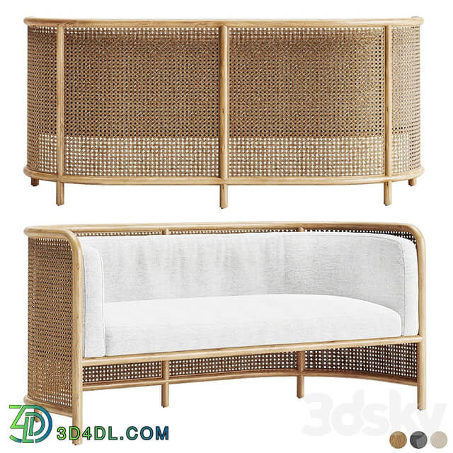 Rattan sofa