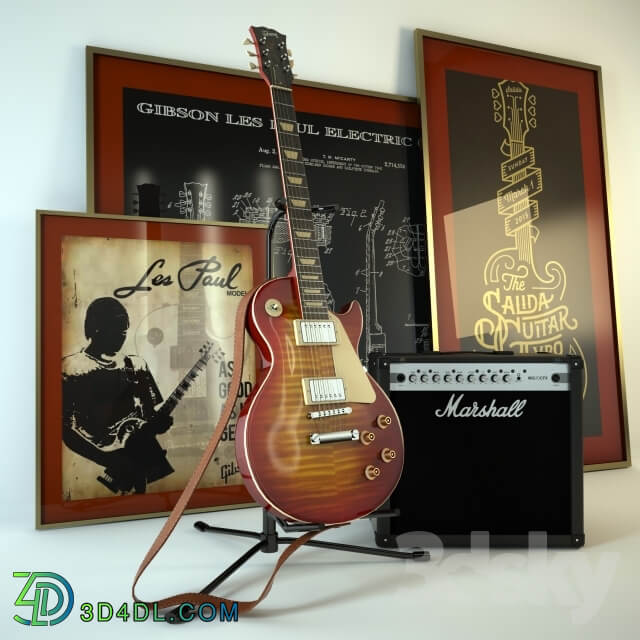 Gibson Guitar and Amplifier Marshall