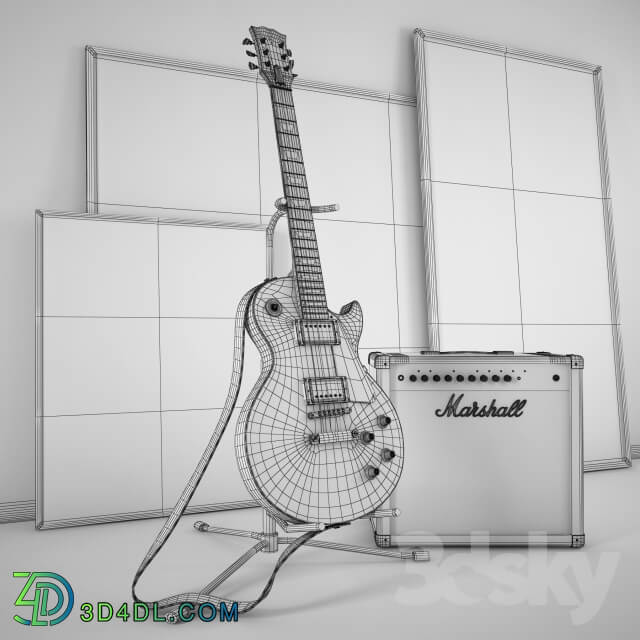 Gibson Guitar and Amplifier Marshall