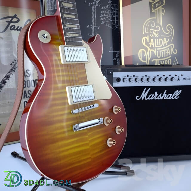 Gibson Guitar and Amplifier Marshall