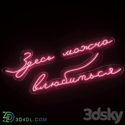 Neon text 07 love 