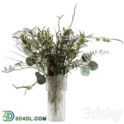 Bouquet of greenery, branches, eucalyptus and olive 