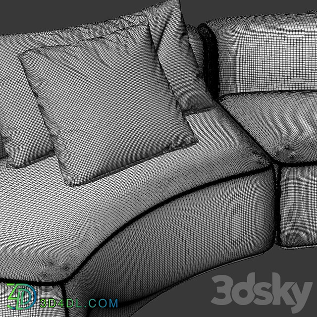 Cozy Curve Sofa