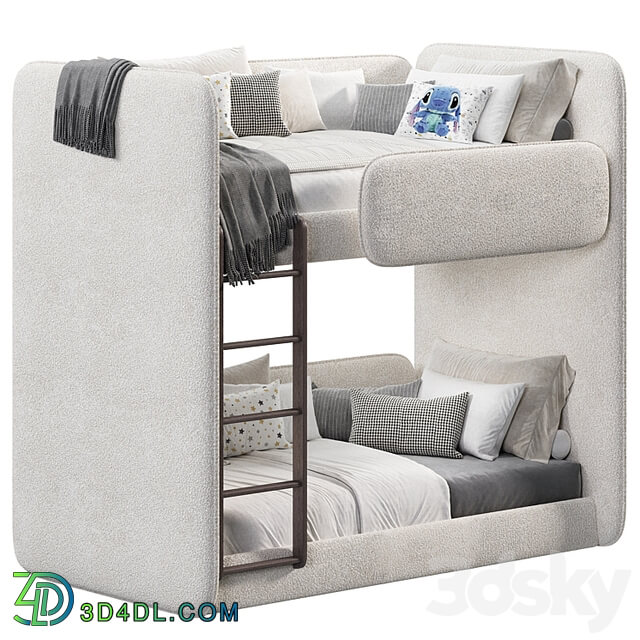 Double soft kids bed