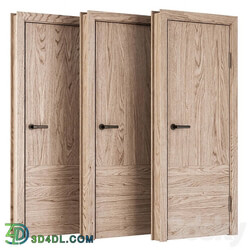Wooden Door Set V13 / Interior and Exterior door set 