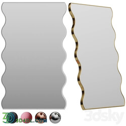 Dot Wavey Mirror by West Mirrors 