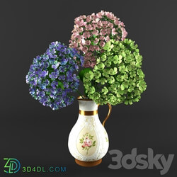 Hydrangea artificial 3D Models 