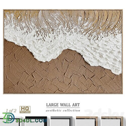 Large Panoramic Relief Plaster Wall Art C 837 