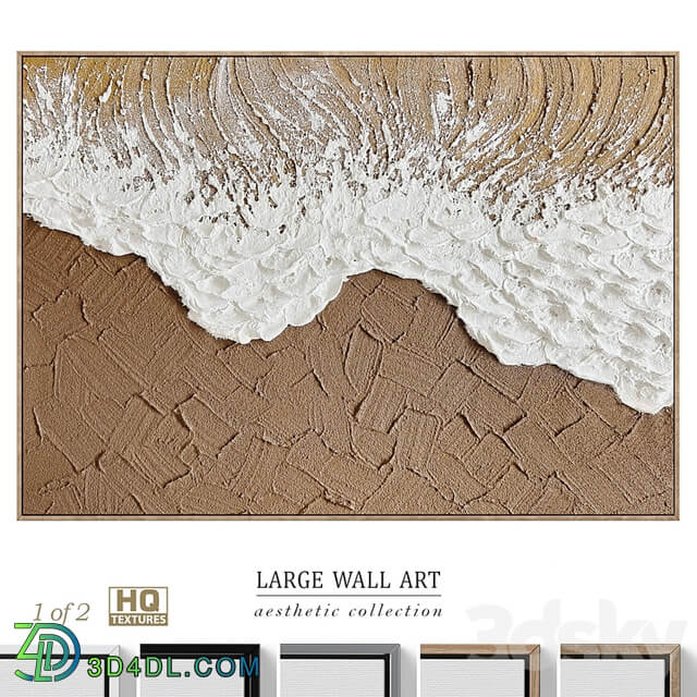 Large Panoramic Relief Plaster Wall Art C 837