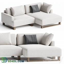 Onte Corner sofa Bucle White 