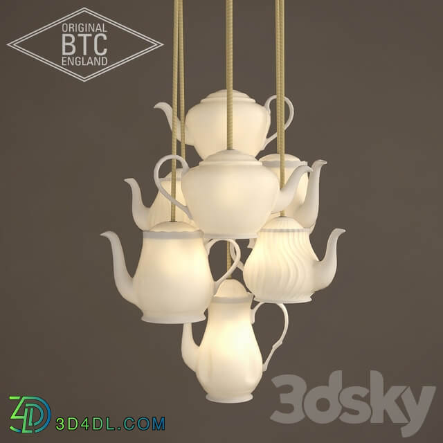 Original BTC Teapot Pendant light 3D Models