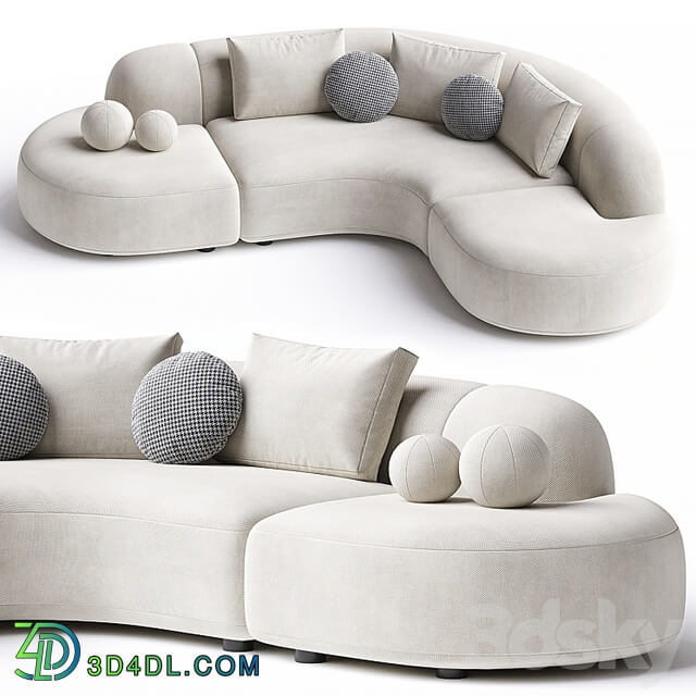 Sofa Eichholtz Sofa Bjorn Boucle Sand